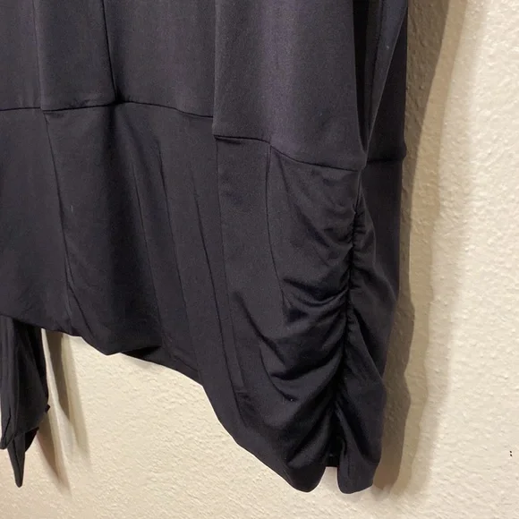 Michael Kors Iconic Side Tie Dress Swim Cover up Medium Black - Picture 4 of 7